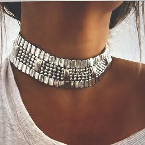 Pebby forevee adjustable gold glam boho choker necklace